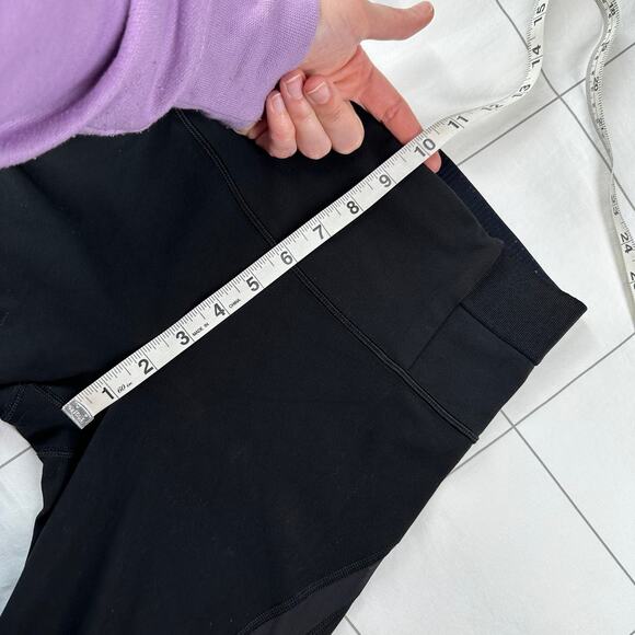 Athleta Leggings Womens Small Black Aura Heel Tight Ankle Yoga Athletic Workout - Picture 7 of 9